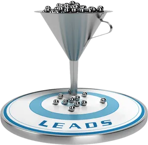 Lead Conversion Funnel Graphic PNG image