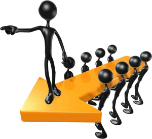 Leadershipand Teamwork Concept PNG