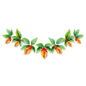 Leaf Garland PNG Sjb