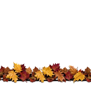 Leaf Pile Border PNG Opf