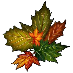 Leaf Pile Border PNG Uqj