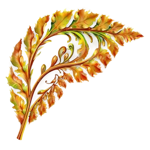 Leaf Swirl PNG 05032024