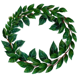 Leaf Wreath PNG 05032024