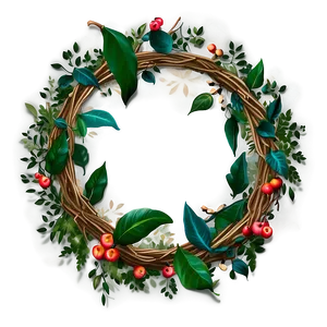 Leaf Wreath PNG 44