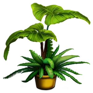 Leafy Floor Plant PNG Lij34 PNG
