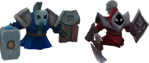 Leagueof Legends Blue Golemand Red Brute PNG image