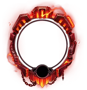 Leagueof Legends Flaming Circle Icon PNG image