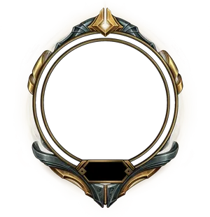 Leagueof Legends Golden Icon Frame PNG image