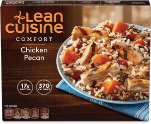 Lean Cuisine Chicken Pecan Frozen Meal PNG image