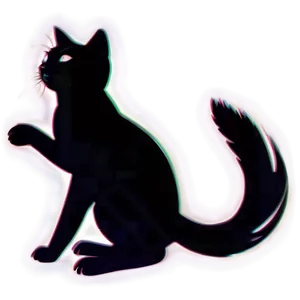 Leaping Cat Silhouette PNG 06122024