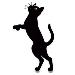 Leaping Cat Silhouette PNG Tck49 PNG