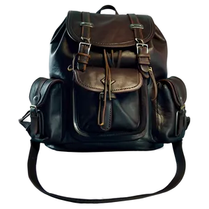 Leather Backpack PNG 05252024 PNG