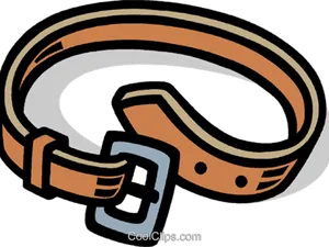 Leather Belt Cartoon Illustration PNG