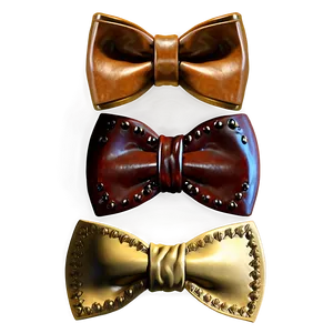 Leather Bow Tie Look Png 05252024 PNG image