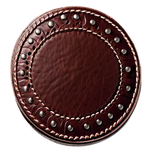 Leather Coaster Circle Png Anr PNG image