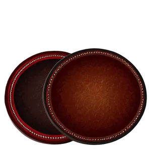 Leather Coaster Circle Png Odg PNG image