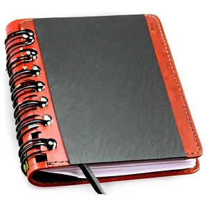 Leather Cover Spiral Notebook Png Sbx PNG image