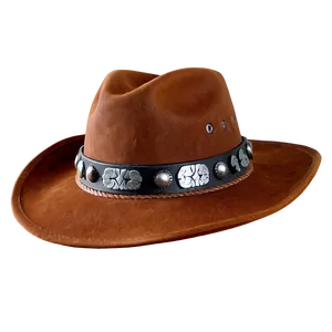 Leather Cowboy Hat Transparent PNG 05262024