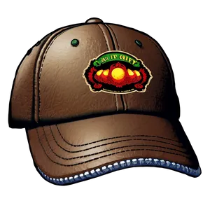 Leather Dad Hat Graphic PNG Qvl PNG
