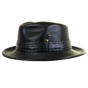 Leather Fedora Hat Png Qeb PNG image