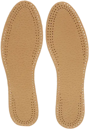 Leather Insoles Top View PNG image