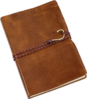 Leather Journalwith Cord Wrap PNG image