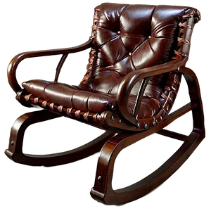 Leather Rocking Chair Png Orl PNG image