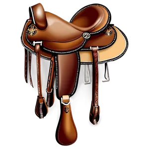 Leather Saddle Png 06292024 PNG image