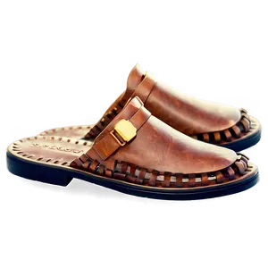 Leather Slippers PNG 06202024