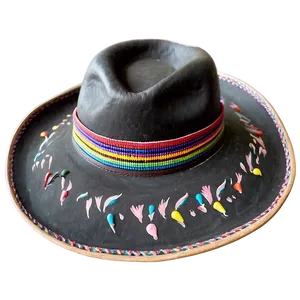 Leather Sombrero Hat PNG 06272024 PNG