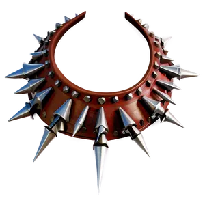 Leather Spiked Collar Png Jvm60 PNG image