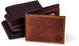 Leather Wallets Stacked