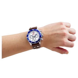 Leather Watch Hands PNG 06262024