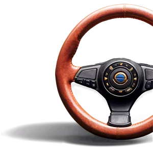 Leather Wrapped Steering Wheel Png Ouj PNG image