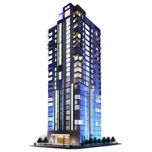 Led-lit Skyscraper PNG 05212024 PNG