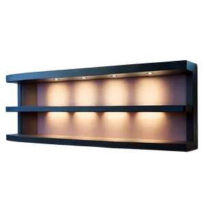 Led Lit Wall Shelf PNG Rri