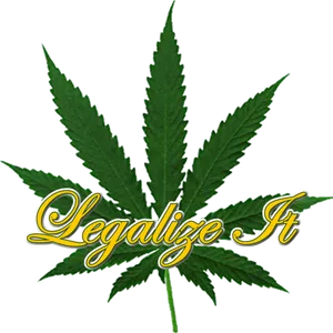 Legalize It Cannabis Leaf PNG image