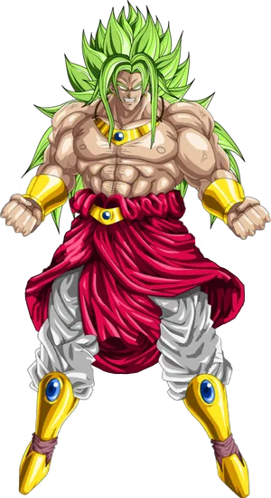 Legendary Super Saiyan Broly Full Power PNG