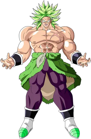 Legendary Super Saiyan Broly Full Power PNG