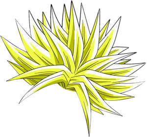 Legendary Super Saiyan Broly Hair PNG image