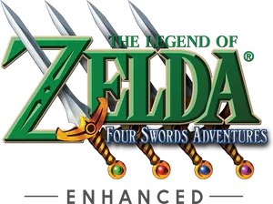 Legendof Zelda Four Swords Logo PNG image