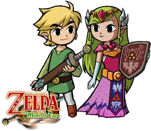 Legendof Zelda Minish Cap Linkand Zelda