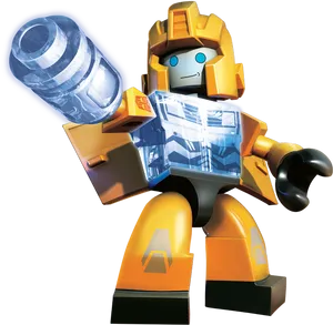 Lego Bumblebee Transformer Figure PNG image