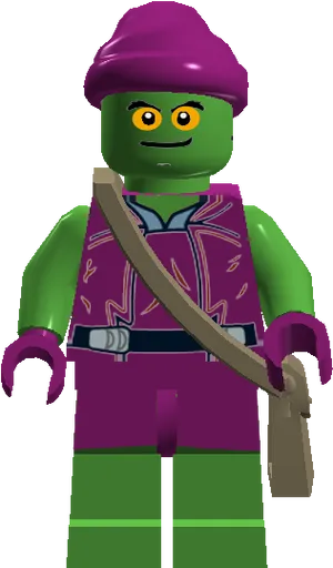 Lego Green Goblin Figure PNG image