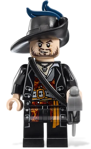 Lego Jack Sparrow Figure PNG image