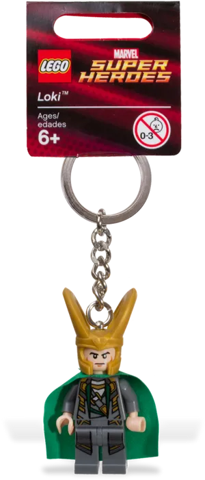 Lego Loki Keychain Marvel Super Heroes PNG