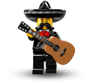 Lego Mariachiwith Guitar PNG