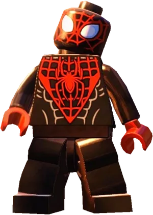 Lego Miles Morales Spiderman PNG image