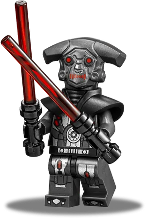 Lego Sith Droidwith Lightsabers PNG image