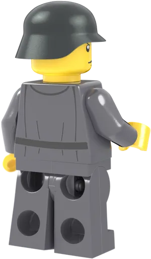 Lego Soldier Profile View PNG image